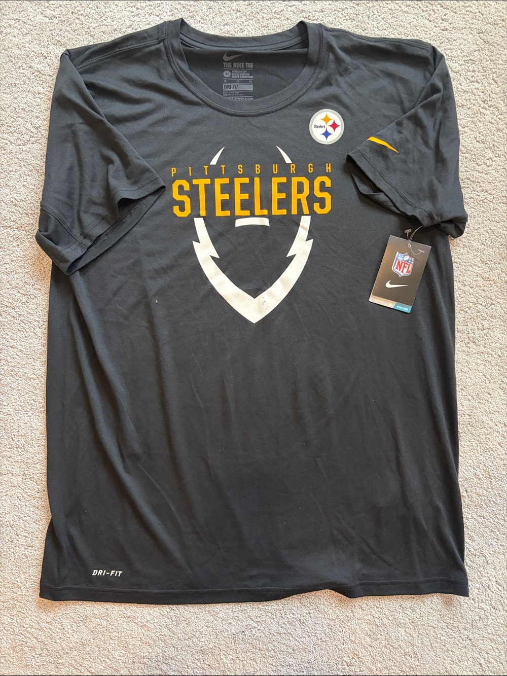 Nike Black Pittsburgh Steelers Short-Sleeve Graphic Tee